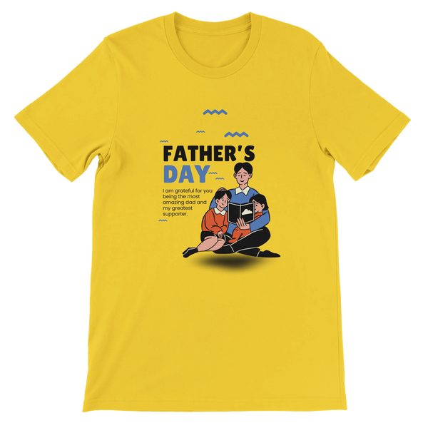 Gift of Storytime – Dad Tee for Father’s Day - Maize Yellow - T-Shirt