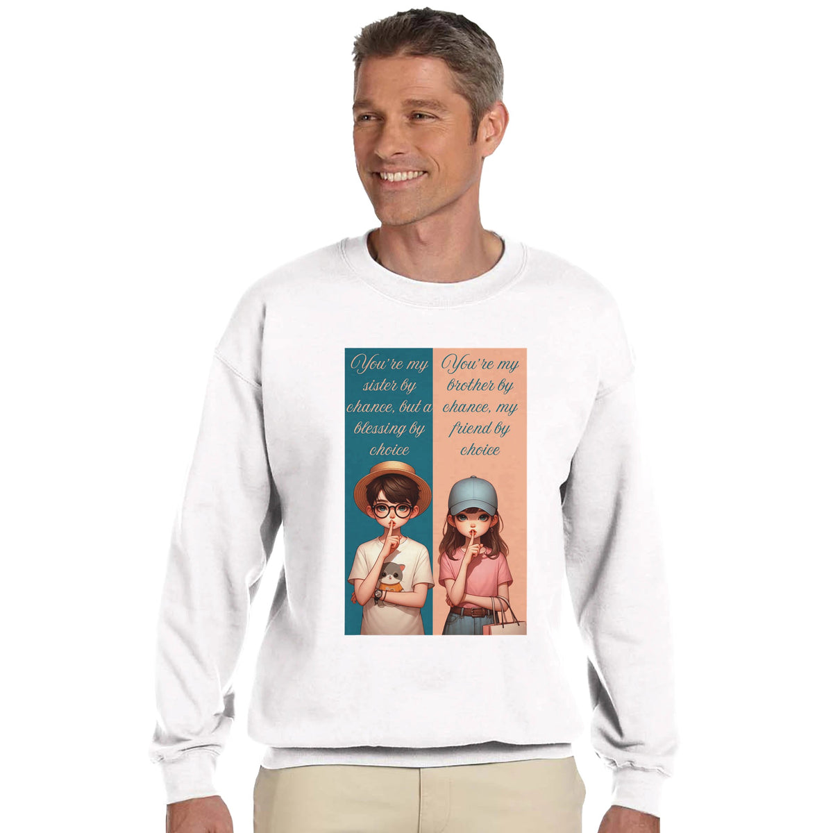 Forever My Bro - Sibling Love in Every Stitch - - Sweatshirts