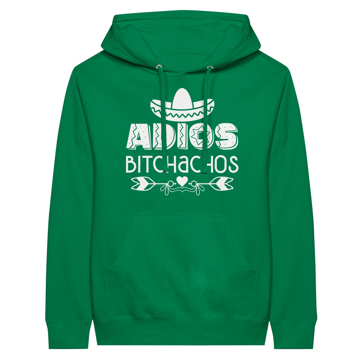 Adios Bitchachos Sombrero Heart - Kelly - Hoodies