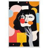 Color Meets Attitude – Framed Bold Muse Art - - Wooden Framed Posters