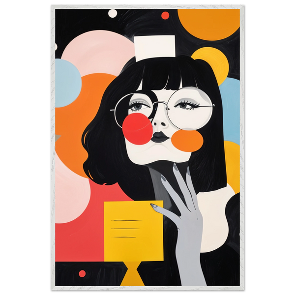 Color Meets Attitude – Framed Bold Muse Art - - Wooden Framed Posters