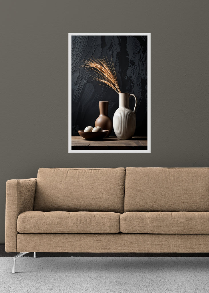 Still Life's Quiet Moment - - Framed Posters