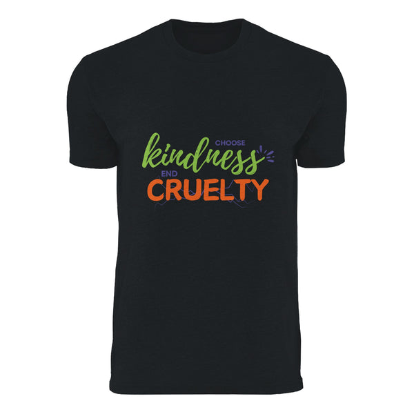 Choose Kindness, End Cruelty - Sustainable Style - Black - T-shirts