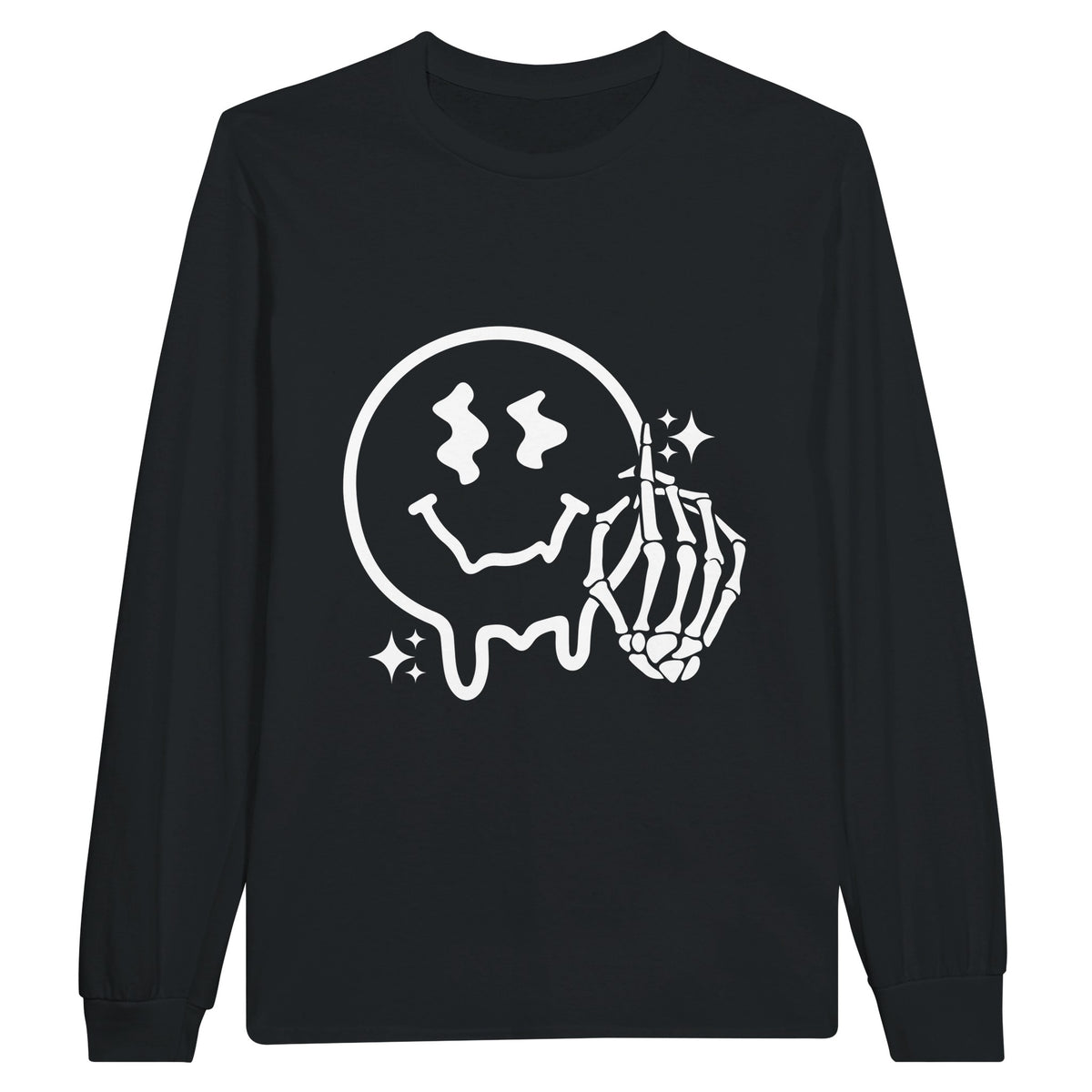 Emojinal Meltdown - Vibrant Expression Wear - Black - Sweatshirts