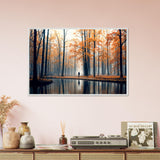 Into the Fog - A Mystical Journey Through Autumn - - Framed Posters