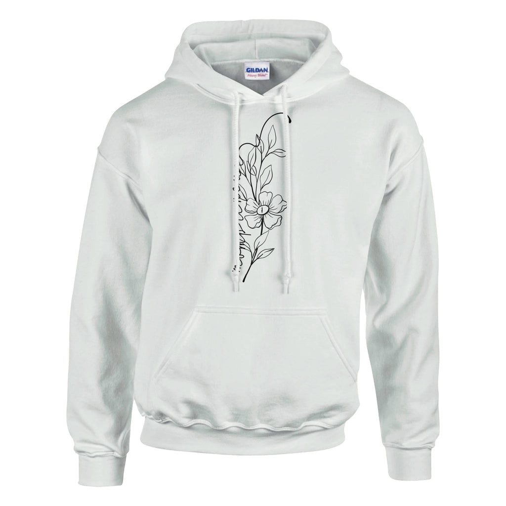 Blossom Boldness - Wear Your Love for Flowers - White - Hoodies