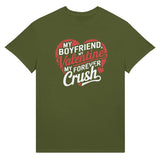 My Valentine, My Crush – Gildan Gift T-shirt - Olive - T-Shirt