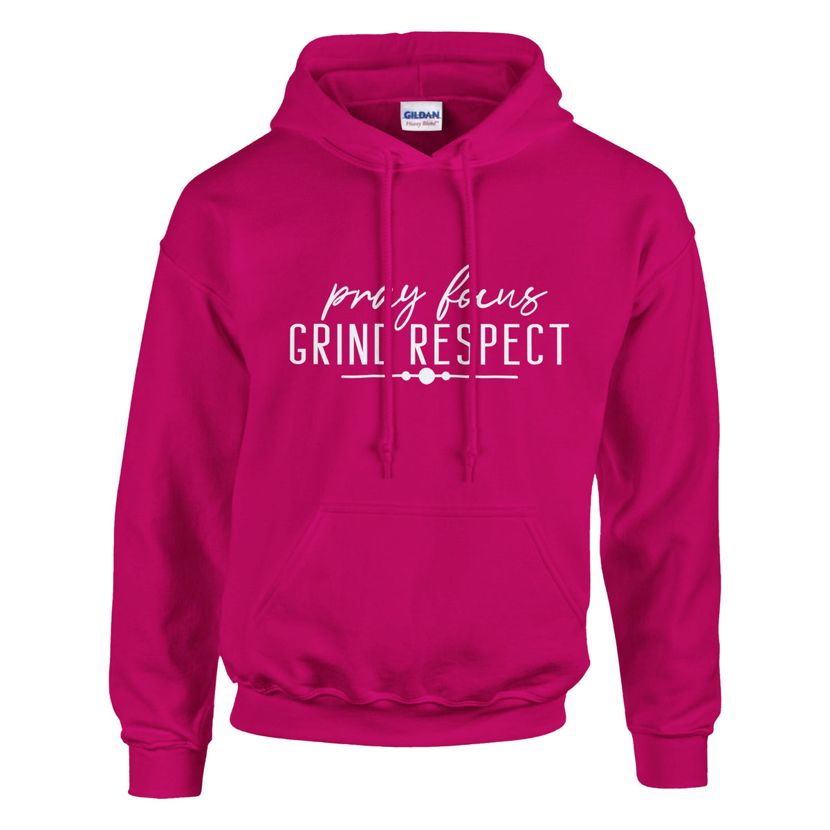 Pray, Grind, Respect - Wear the Motivation - Heliconia - Hoodies