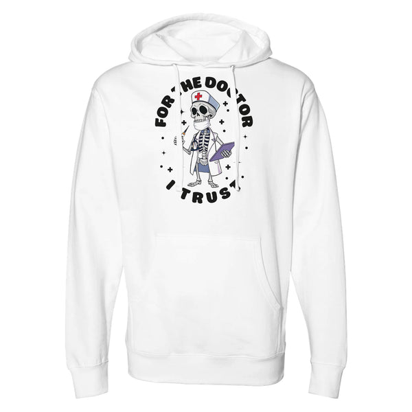 Trust in Style - The Doctor’s Halloween Edition Sweatshirt - White - Hooded Sweatshirt