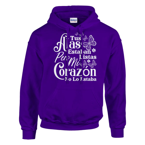 Courageous Spirit - Tus Alas EstaBan Listas Line - Purple - Hoodies