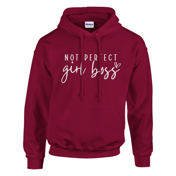 Own Your Imperfections - Not Perfect Hoodie - Cardinal Red - Hoodies