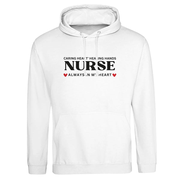 Heartfelt Tribute to Nurses – Always in Our Hearts - Arctic White - Hoodies