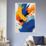 Color Rush – Abstract Wooden Framed Poster Gift - - Wooden Framed Posters