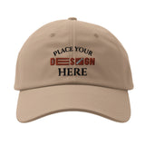 Silver-Underside Curved Customizable Visor Cap - Where Style Meets Comfort - Khaki - Caps