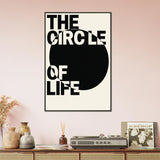 The Circle of Life – Modern Metal Framed Poster Gift - - Metal Framed Posters