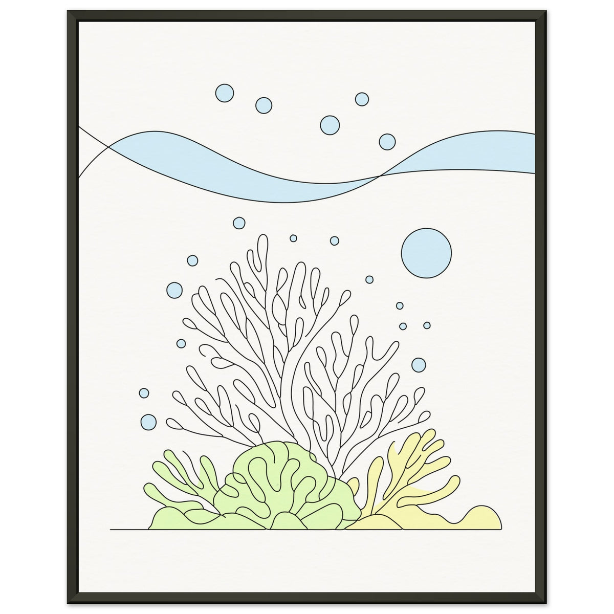 Oceanic Whimsy - Metal Framed Art - 40x50 cm 16x20″ - Metal Framed Posters