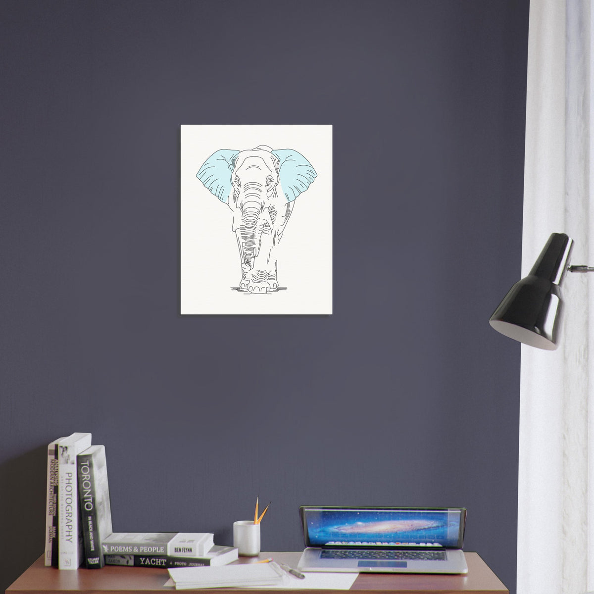 Gentle Giant - Minimalist Elephant Art - - Posters