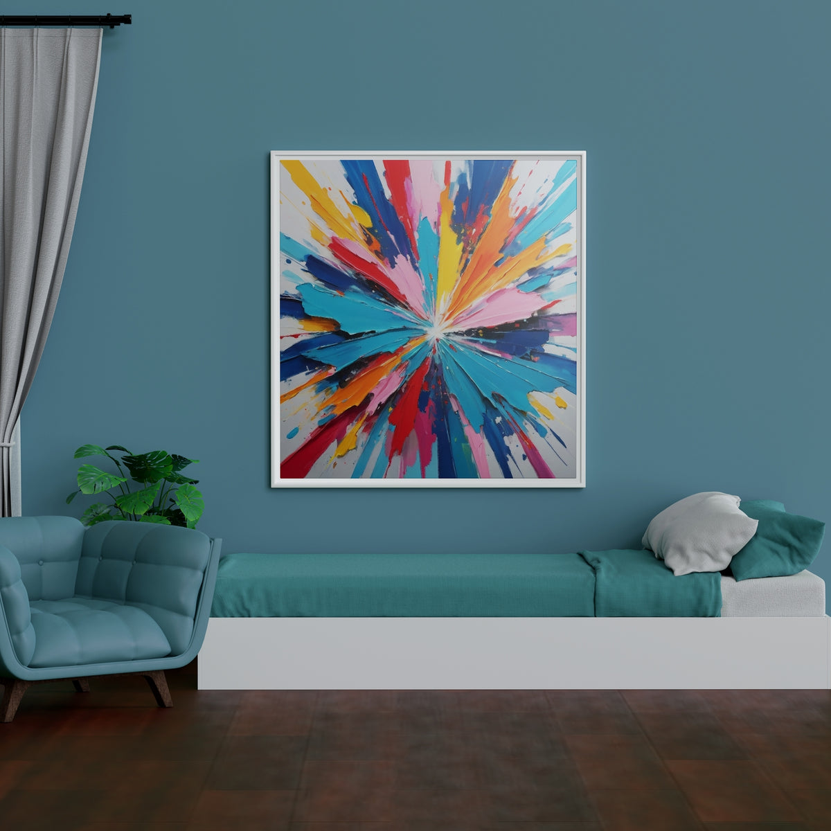 Vivid Energy Unleashed - - Framed Posters