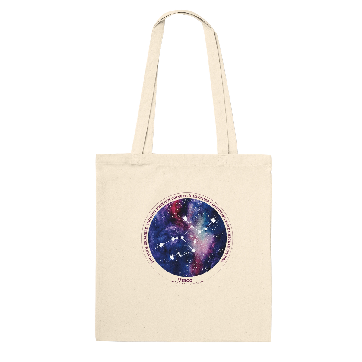 Premium Zodiac Tote Bag Gift for Astrology Fans - Virgo - Tote Bags