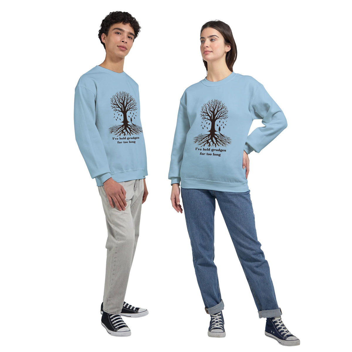 Growth Beyond Grudges Sweatshirt - Light Blue - Sweatshirts