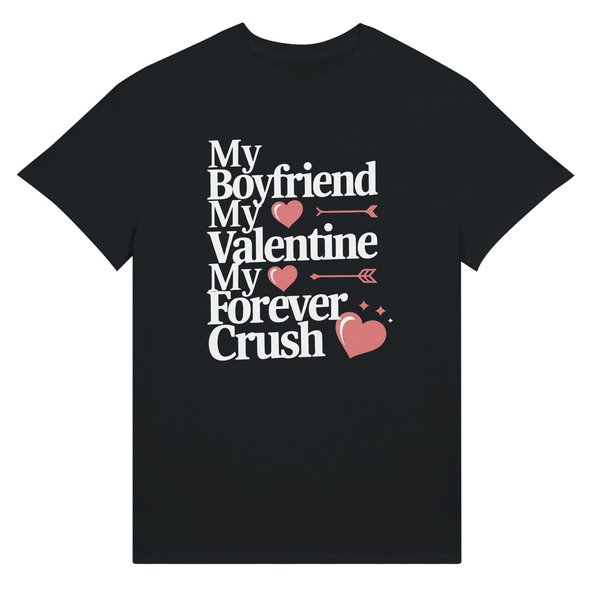 Cupid’s Arrow - A Heartfelt Valentine’s Tee - Black - T-Shirt