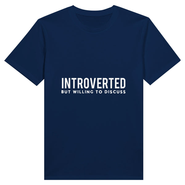 Quiet Confidence - Wear Your Thoughts with Pride! - Navy - Print Material