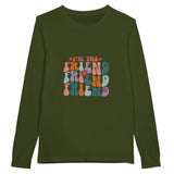 Friendship in Layers - Embrace Every Shade of 'Friend' - Olive - Long Sleeve T-shirts