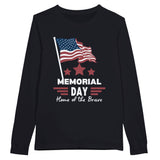 Stars & Sacrifice Shirt – A Patriotic Memorial Gift - Dark Gray - Long Sleeves T-shirts