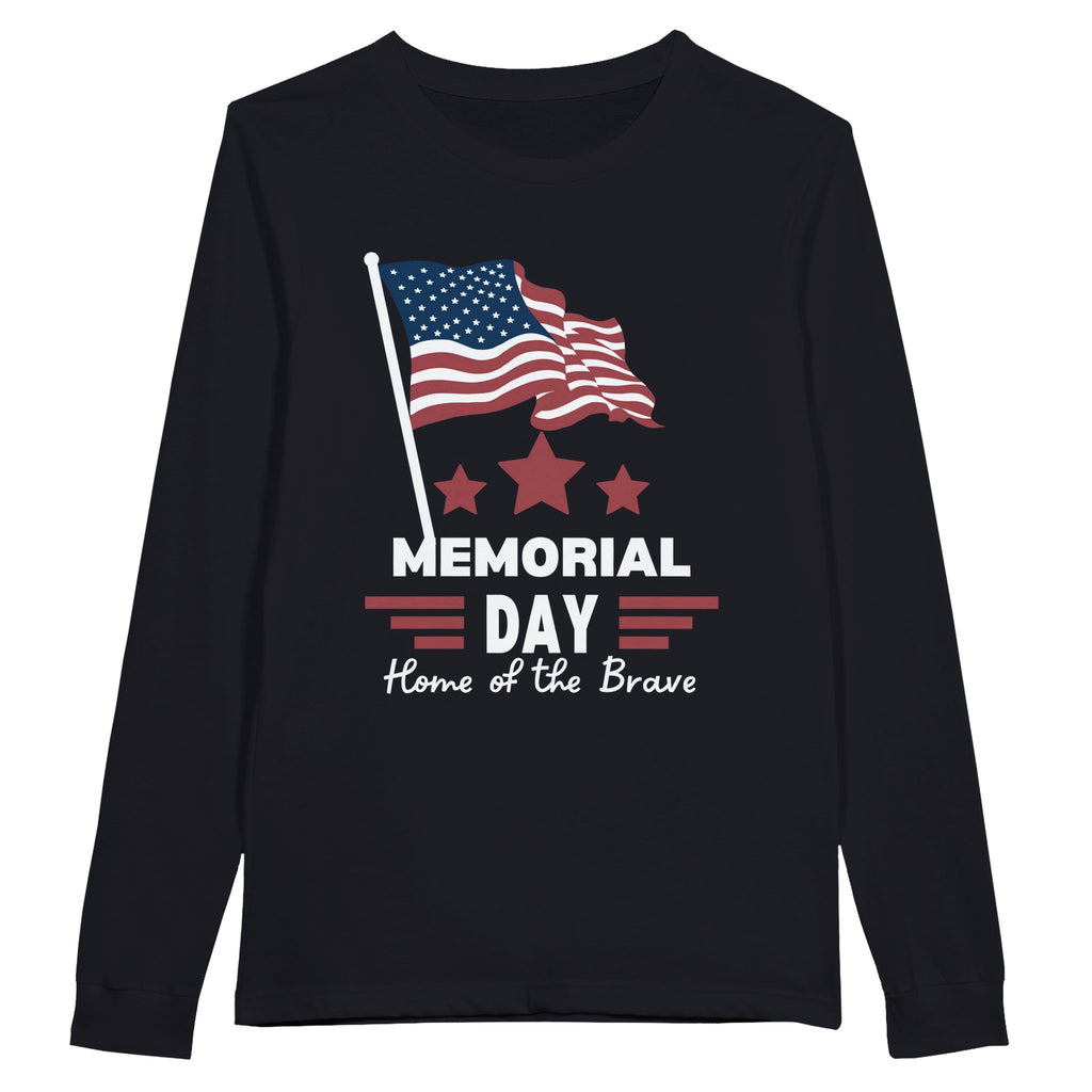 Stars, Stripes & Sacrifice: Army Memorial Day Shirt - Dark Gray - Long Sleeves T-shirts