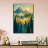 Gift Tranquil Sunrise – Mountain Metal Framed Poster - - Metal Framed Posters