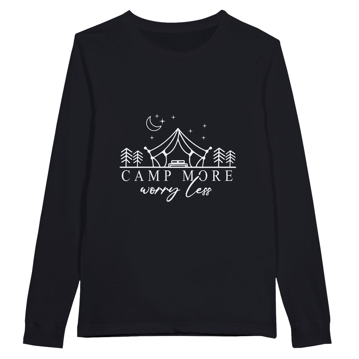 Outdoor Zen - Camp More, Worry Less - Dark Gray - Sweatshirt