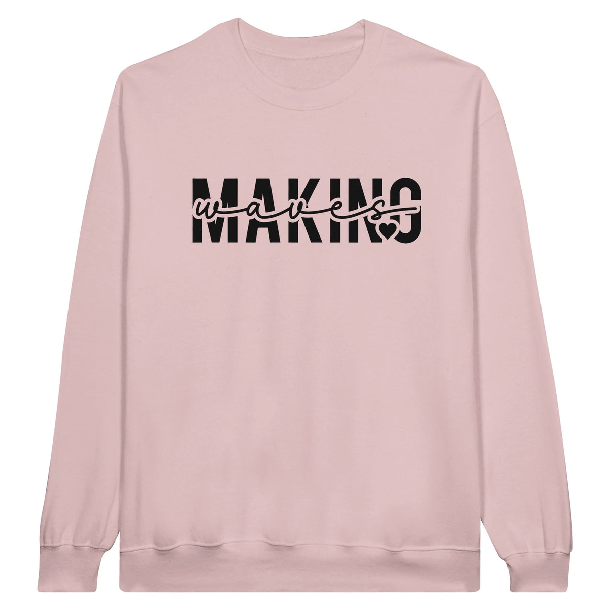 Ride the Waves - Dive into Making Waves - Light Pink - Sweatshirt