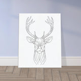 Graceful Stag - Minimalist Canvas Art - - Canvas Prints