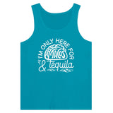 Tacos & Tequila Vibes - Tank Top for Taco Enthusiasts - Teal - Print Material