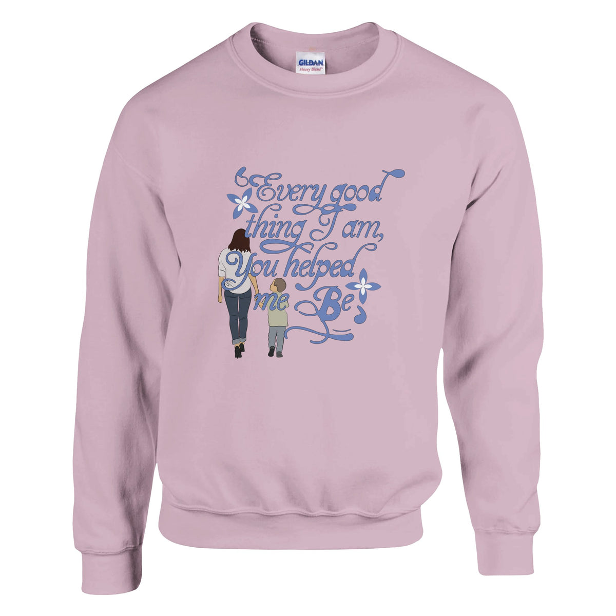 A Thank You in Style – Gift Sweatshirt for Moms - Light Pink - Sweatshirts