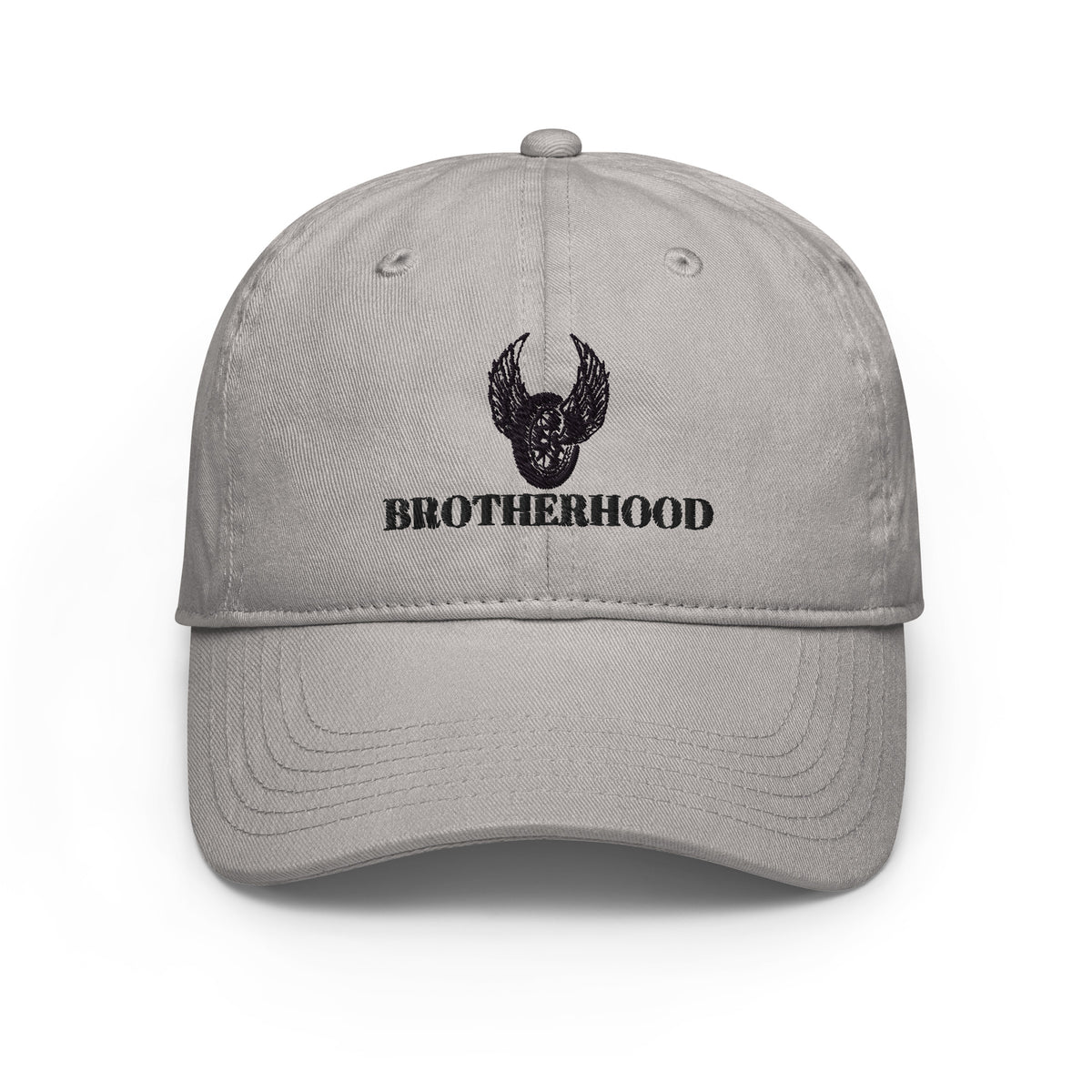 Brotherhood Biker - Symbolic Rider’s Cap - Medium Grey - Hats