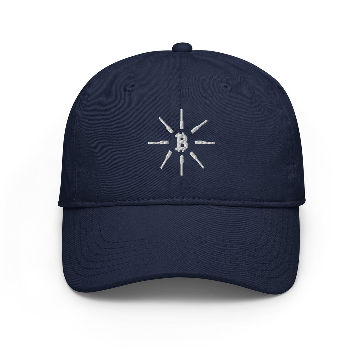 Sunburst Bitcoin - Navigating Memories Cap - Navy - Hats