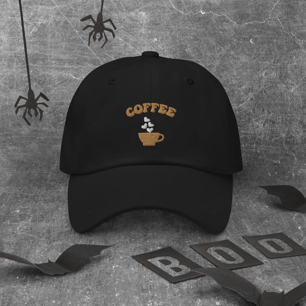 Coffee Lover's Dad Hat - Black - Hats