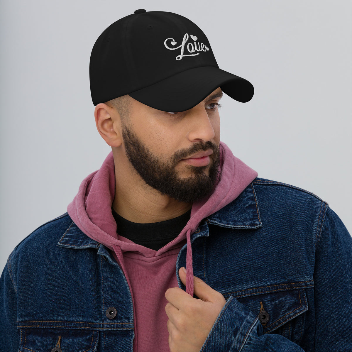 Heartfelt Love Dad Hat - Black -