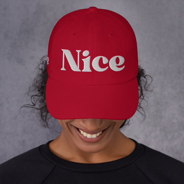 Nice and Simple - Versatile Dad Hat - Cranberry -