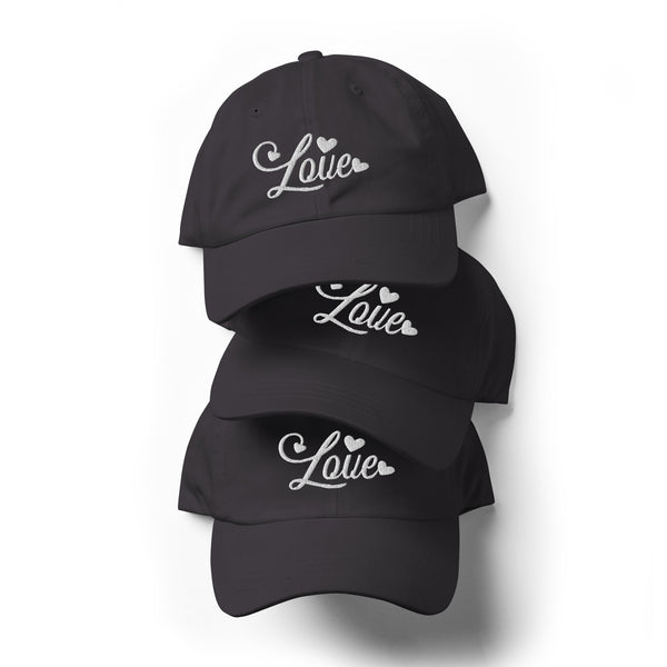 Heartfelt Love Dad Hat - Dark Grey -