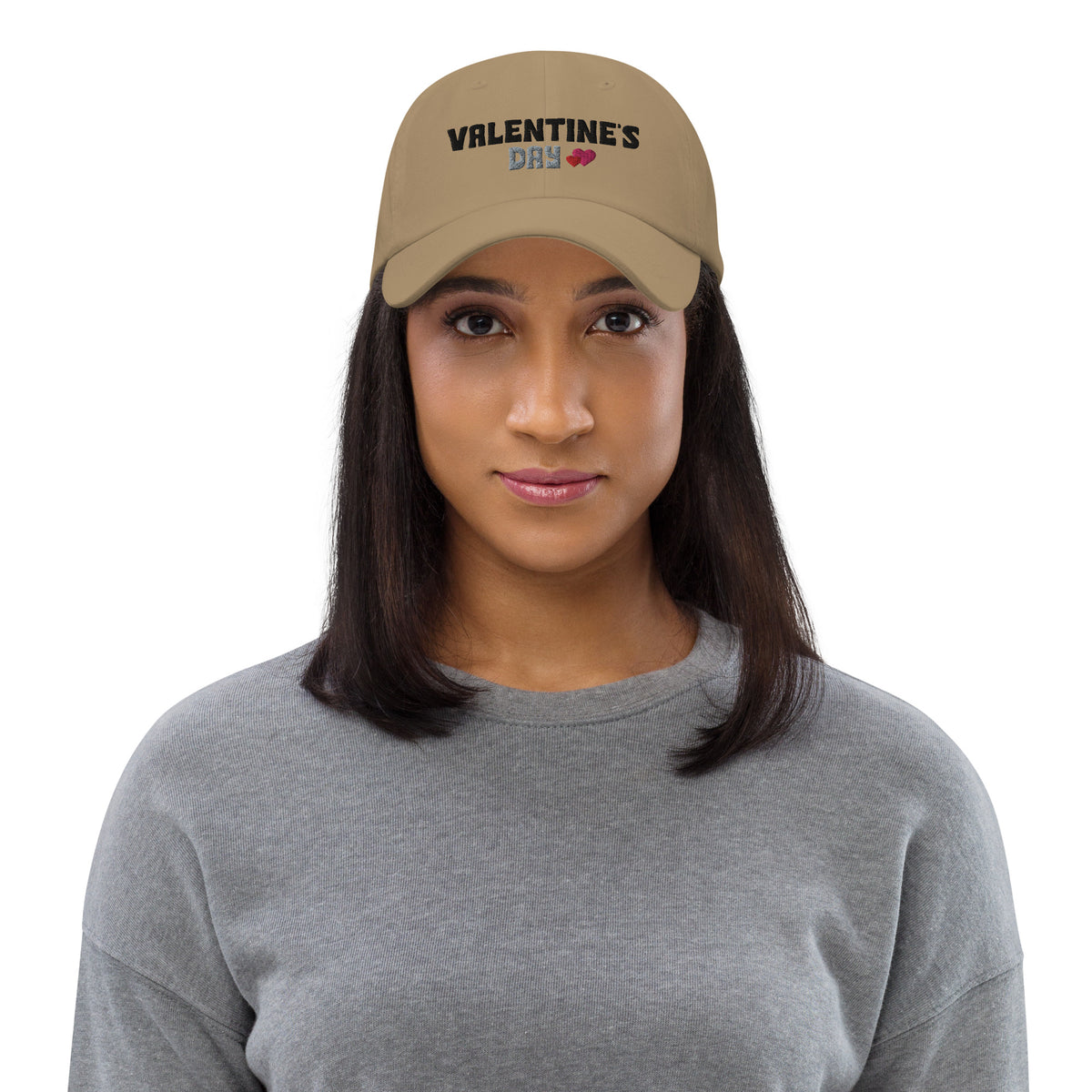 Valentine's Day Heart Dad Hat - -