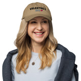 Valentine's Day Heart Dad Hat - Khaki -