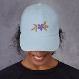 Purple Flower Dad Hat - Stylish and Sentimental - -