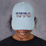 Vintage Patriotic 1776 Independence Day Cap - Light Blue - Caps