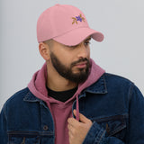 Purple Flower Dad Hat - Stylish and Sentimental - -