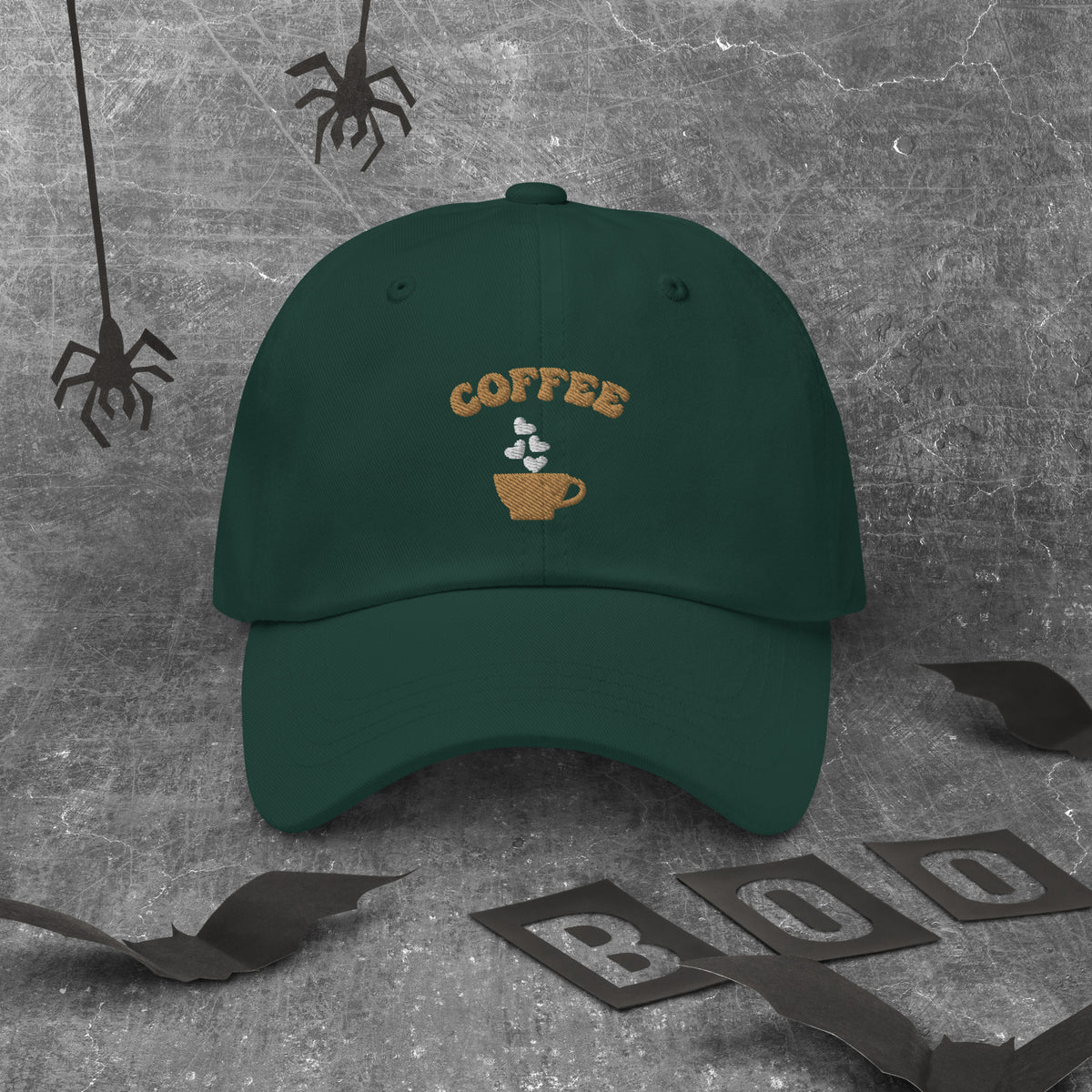 Coffee Lover's Dad Hat - Spruce - Hats