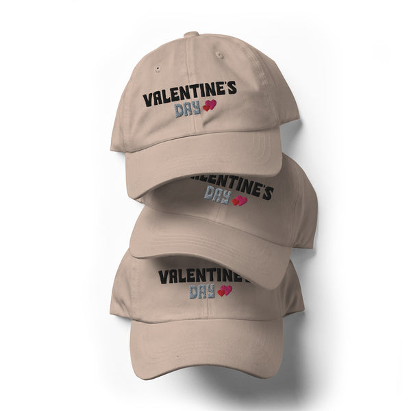 Valentine's Day Heart Dad Hat - -