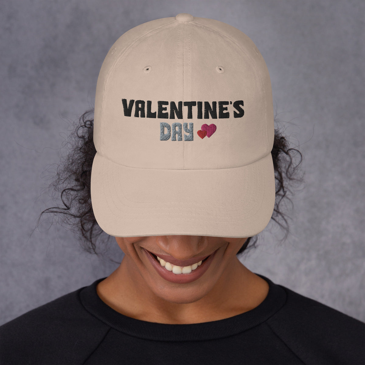 Valentine's Day Heart Dad Hat - -