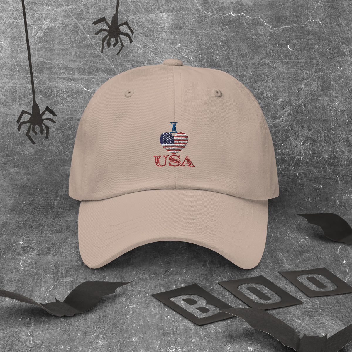 Classic Love for America Hat - Stone - Hats